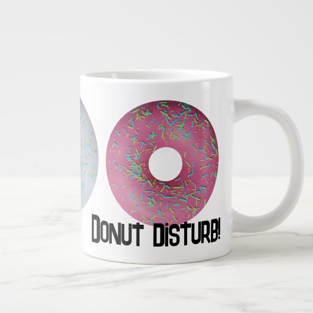 Donut disturb! large coffee mug (Right)