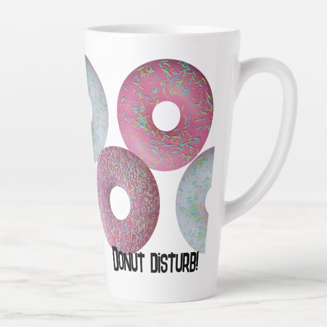 Donut disturb! latte mug (Right)