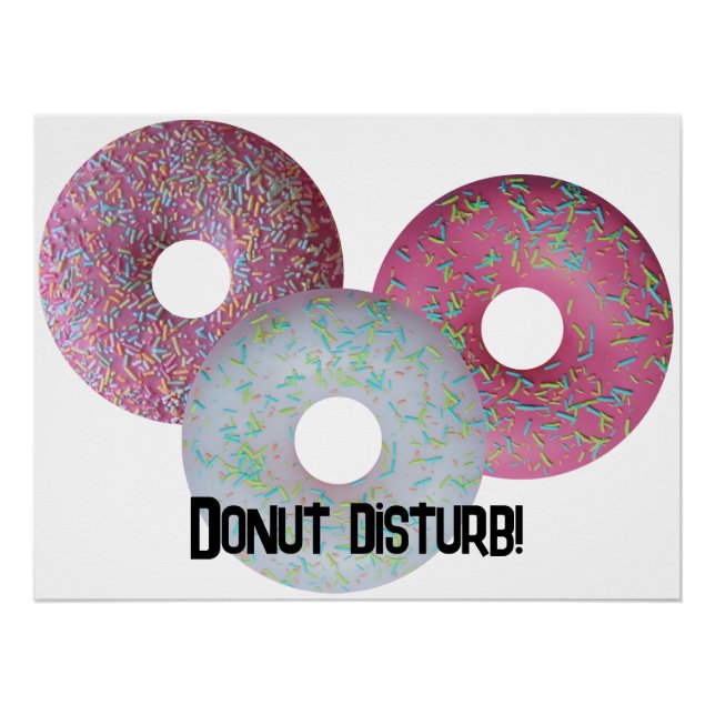 Donut disturb! poster (Front)