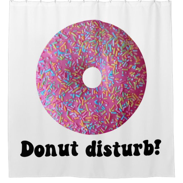 Donut disturb shower curtain (Front)