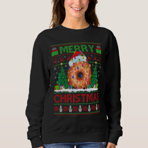 Donut Food   Xmas Tree Ugly Santa Donut Christmas Sweatshirt