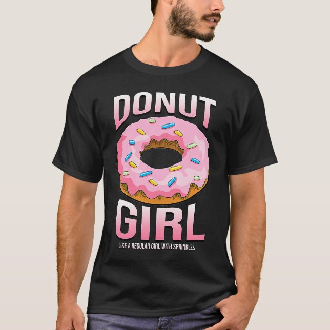 Donut Girl  for Women  Sprinkles Food T-Shirt (Front)