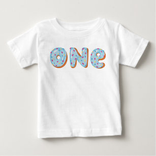 Donut Grow Up First birthday one Baby T-Shirt