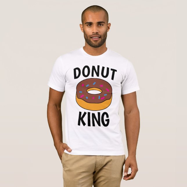 DONUT KING T-shirts, Funny Men's Tees (Front Full)