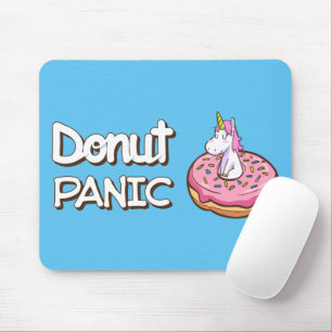 Donut Panic Unicorn Mouse Pad