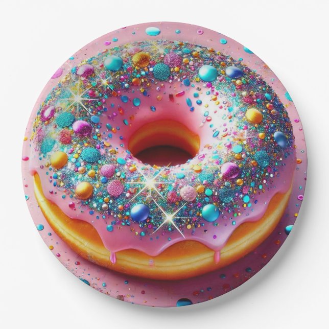 Donut paper plates! plate (Front)