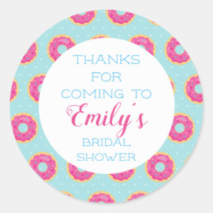 Donut Party Thank You Stickers