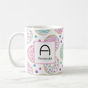 Donut Pattern Cute Colorful Coffee Mug