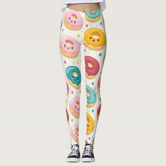 Donut Pattern Leggings (Front)