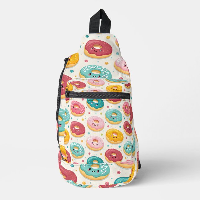 Donut Pattern Sling Bag (Front)
