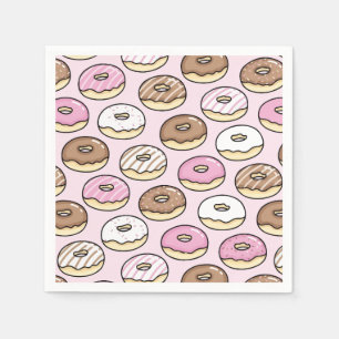 Donut seamless pattern napkin