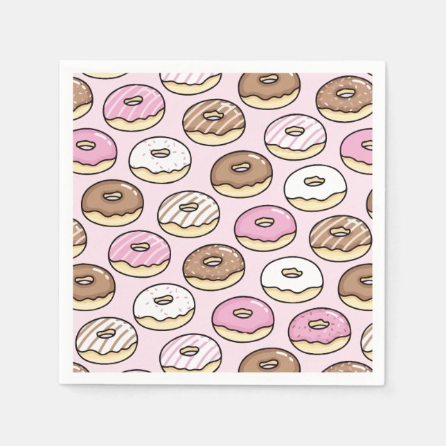 Donut seamless pattern napkin (Front)