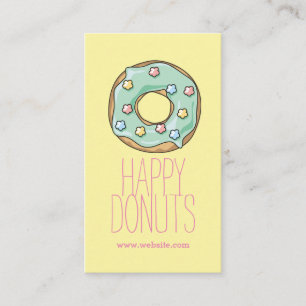 Donut Shop Bakery Caffe Pasty Business Card
