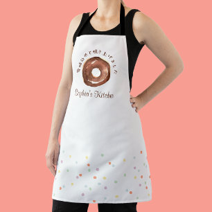 Donut Sprinkle Watercolor Cute Baking Cooking Apron