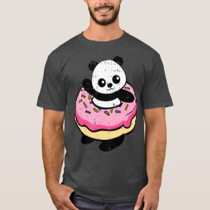 Donut Sprinkles Panda Cute Doughnut Food Sweet T-Shirt