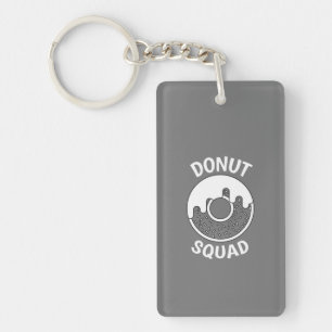 Donut squad funny key ring