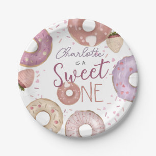 Donut Sweet One Birthday  Paper Plate