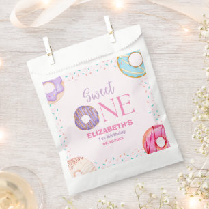Donut Sweet One Birthday Party Donut Birthday Favour Bag