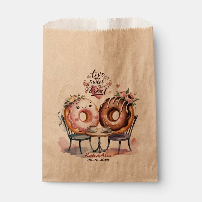 Donut Wedding Favour Bag (Front)