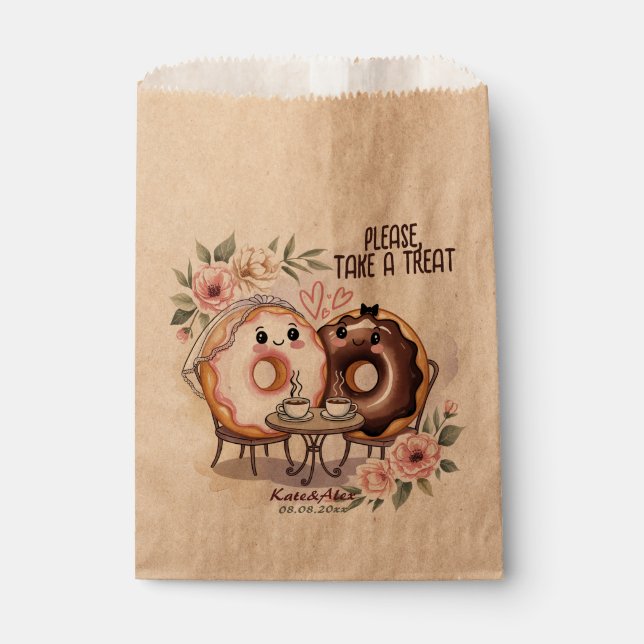 Donut Wedding Favour Bag (Front)