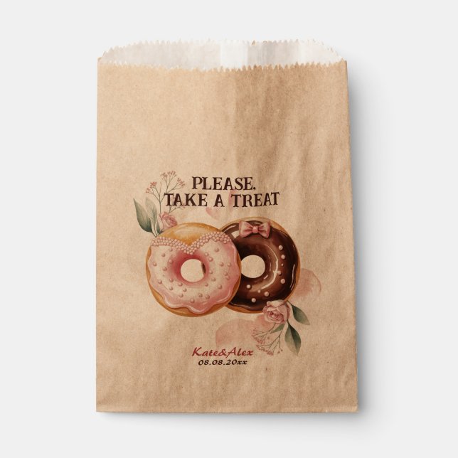 Donut Wedding Favour Bag (Front)
