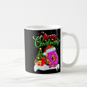 Donuts Food Lover Xmas Decorations Santa Donuts Ch Coffee Mug
