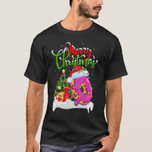 Donuts Food Xmas Decorations Santa Donuts Christ T-Shirt