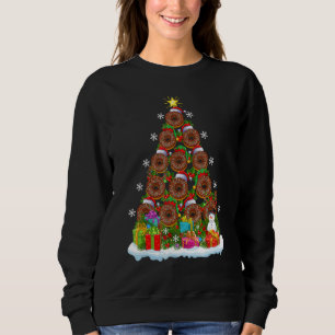 Donuts Food   Xmas Holiday Santa Donuts Christmas  Sweatshirt