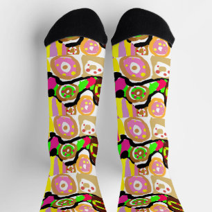 Donuts fun socks