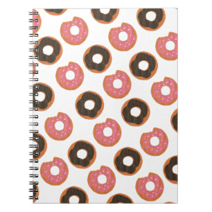 Donuts - Hand Painted Original Donut Pattern  Notebook