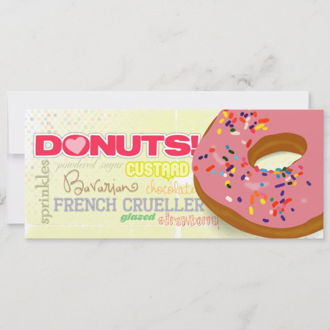 DONUTS! Invitations (Front)
