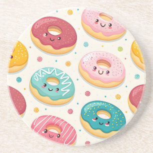 Donuts Pattern Coaster