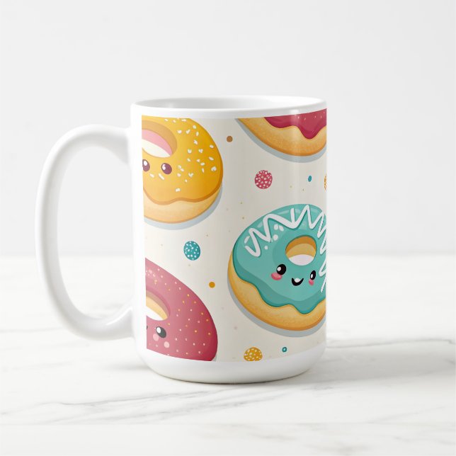 Donuts Pattern Coffee Mug (Left)