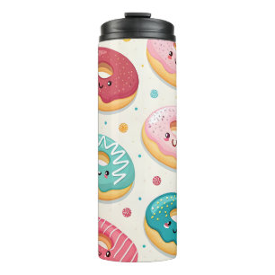 Donuts Pattern Thermal Tumbler