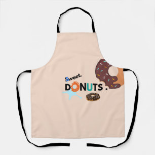 Donuts Print Apron
