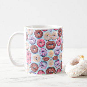 Donuts With Sprinkles Pattern Coffee Mug