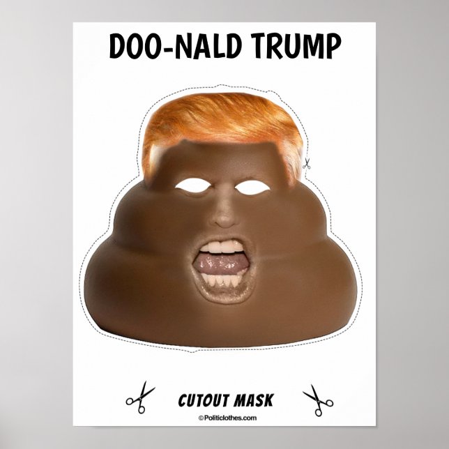 Doo-nald Trump Halloween Mask Poster (Front)