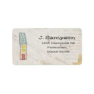 doodle address label