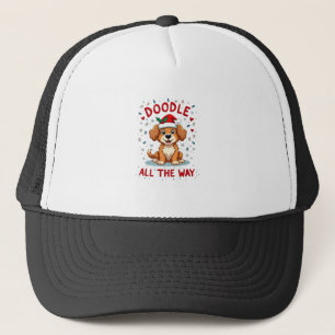 Doodle All The Way Funny Goldendoodle Santa Hat Ch