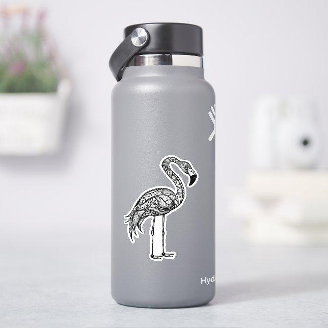 Doodle art Flamingo  (HydroFlask)