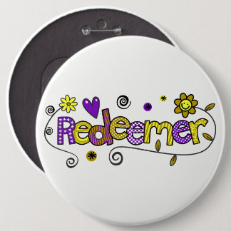 Doodle Art I Redeemer 6 Cm Round Badge