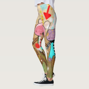 doodle art leggings