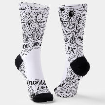 Doodle Art "Mum Our Guiding Light" Socks
