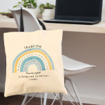 Doodle Blue Rainbow Cute Teacher Thank You Tote Bag<br><div class="desc">Say thank you with a personalised tote bag - great teacher gift for end of year thank you or teacher appreciation present. The design is printed on both sides and features a doodled rainbow in shades of blue and yellow. The wording reads "thank you [teacher name] for being such an...</div>