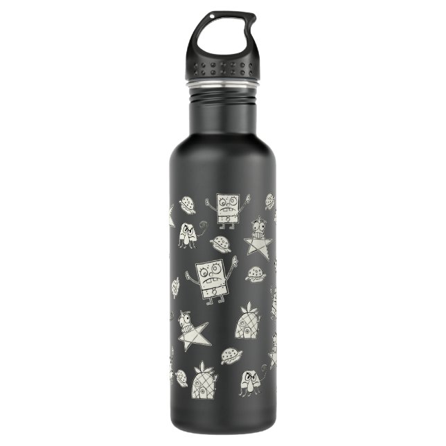 Doodle Bob Pattern  710 Ml Water Bottle (Front)