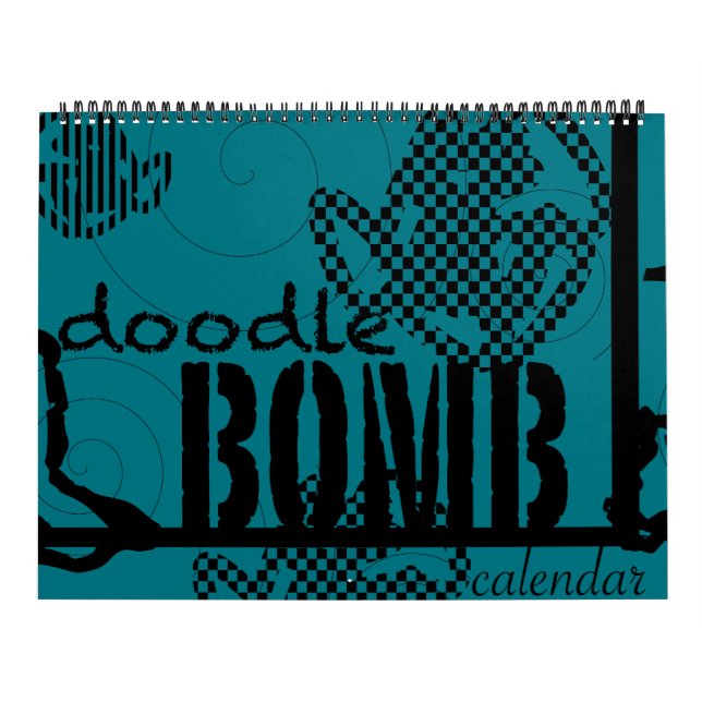 Doodle Bomb Colouring Book Calendar (Cover)