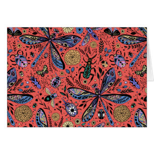 Doodle bugs on coral red