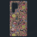 Doodle bugs on mocha brown samsung galaxy case<br><div class="desc">Hand-drawn variety of bugs and flowers in black and white</div>