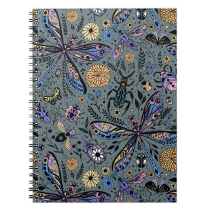 Doodle bugs on slater grey notebook