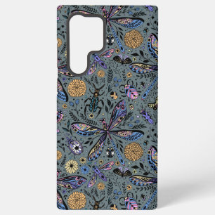 Doodle bugs on slater grey samsung galaxy case
